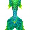 Green Macaw Mermaid Tail