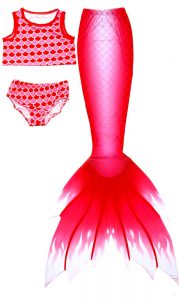 Torch Red Swimmable Mermaid Tail