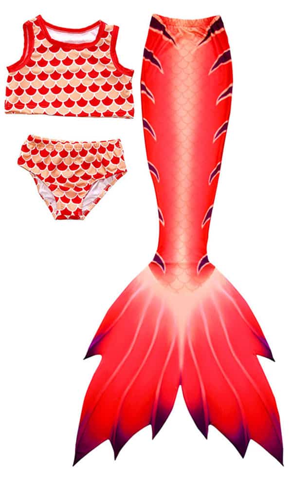 Cinnabar Swimmable Mermaid Tail